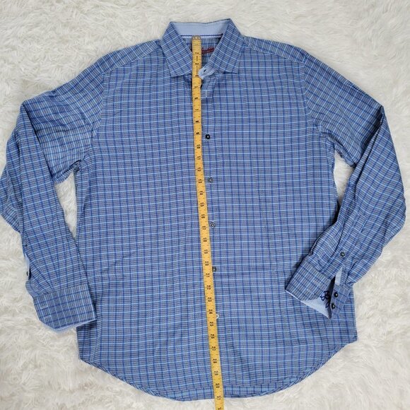 Robert Graham Blue Button Down Men's Shirt - Size XL - Picture 8 of 14